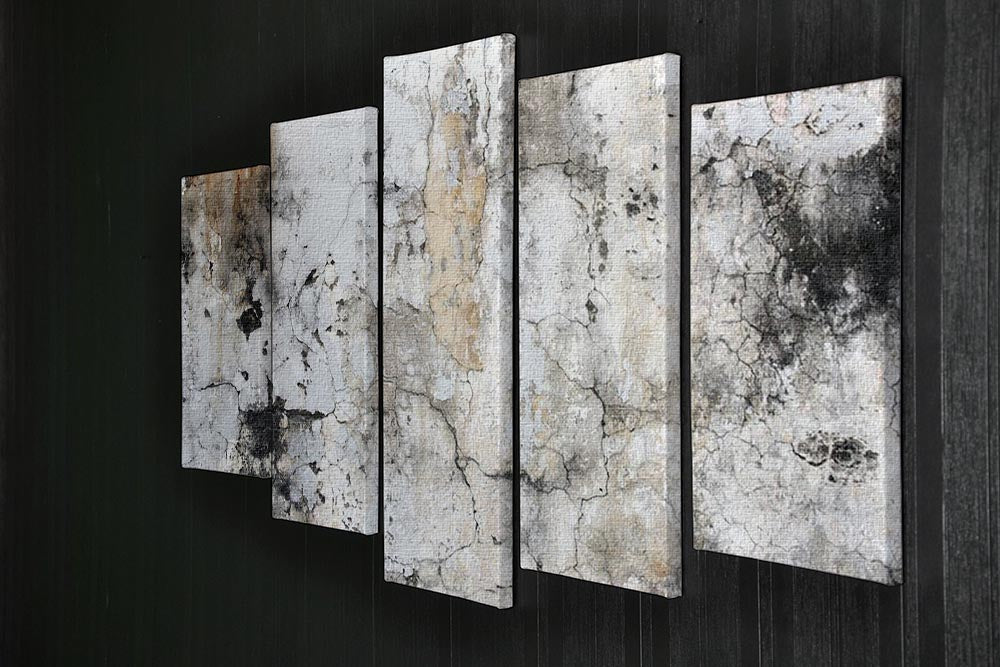 Grunge cracked wall 5 Split Panel Canvas - Canvas Art Rocks - 2