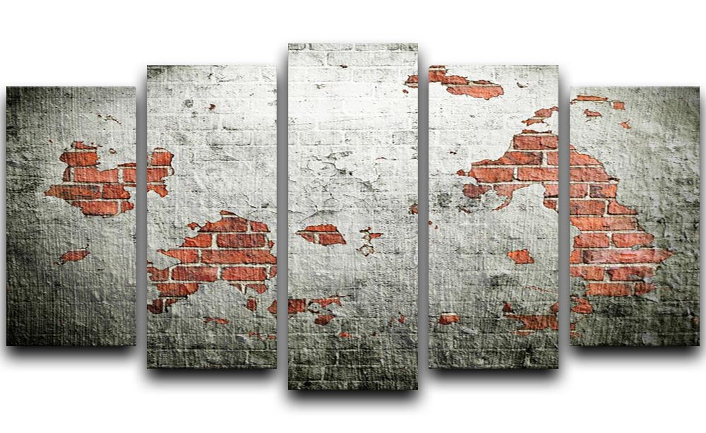 Grunge wall background 5 Split Panel Canvas - Canvas Art Rocks - 1
