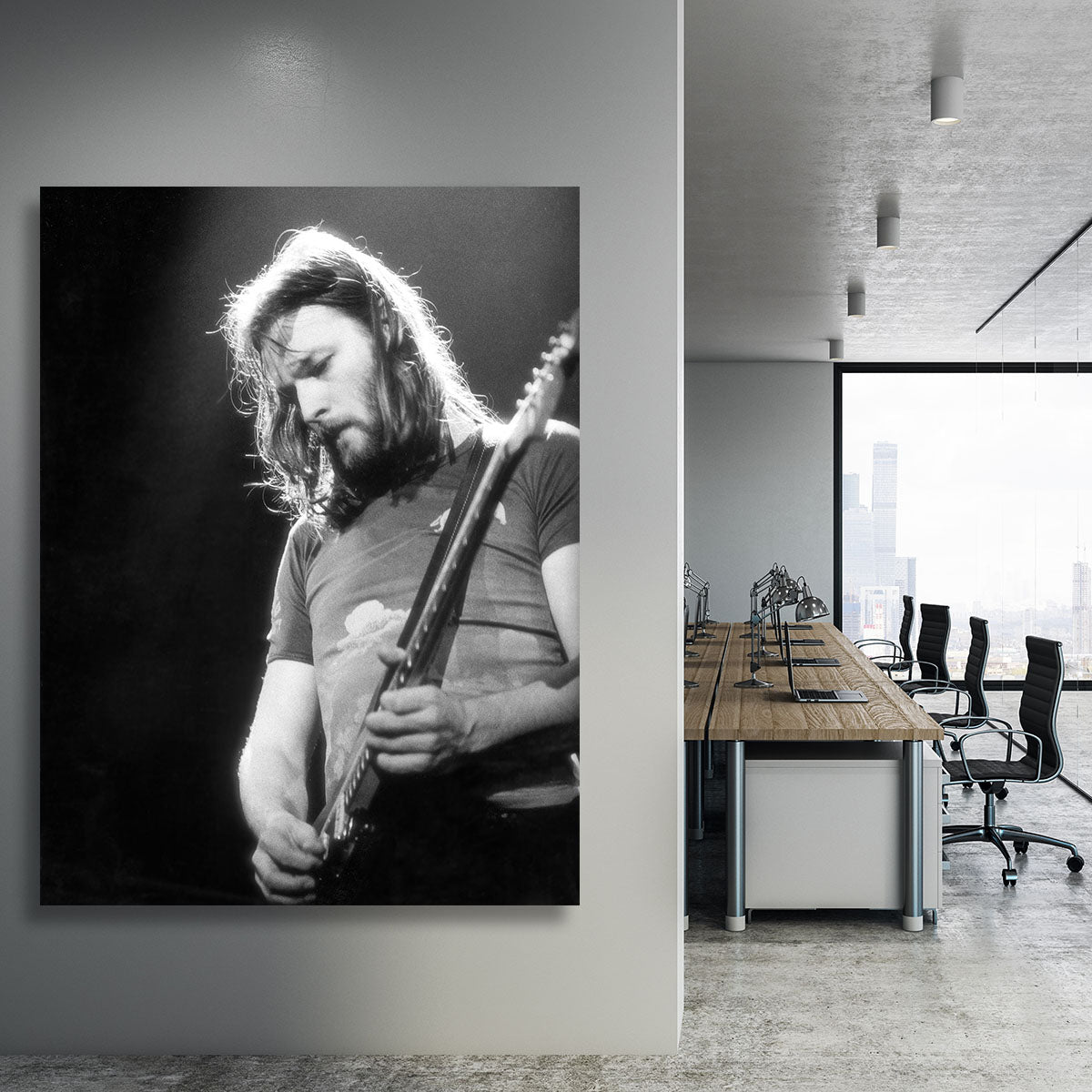 Guitarist David Gilmour Canvas Print or Poster - Canvas Art Rocks - 3