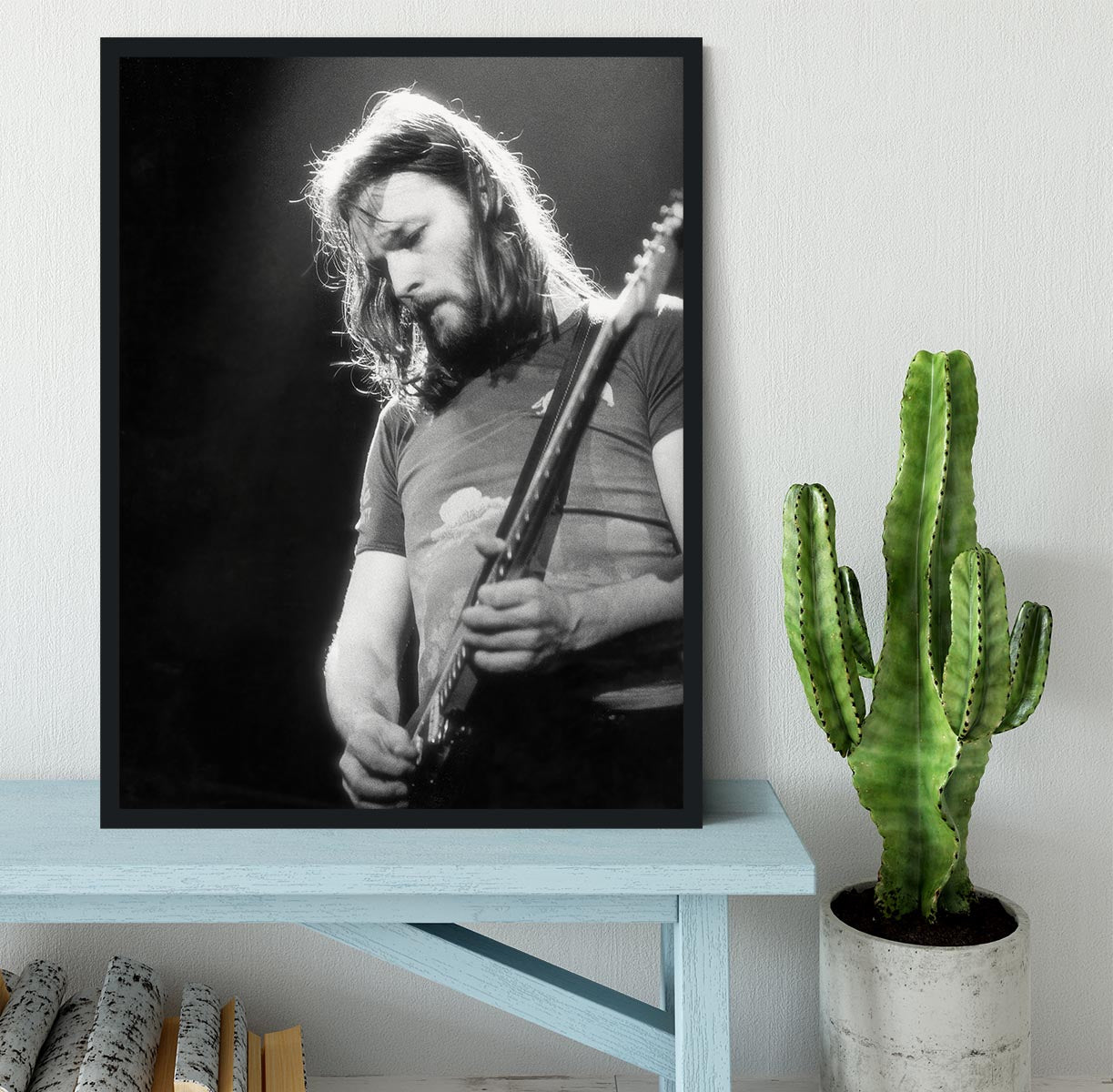 Guitarist David Gilmour Framed Print - Canvas Art Rocks - 2