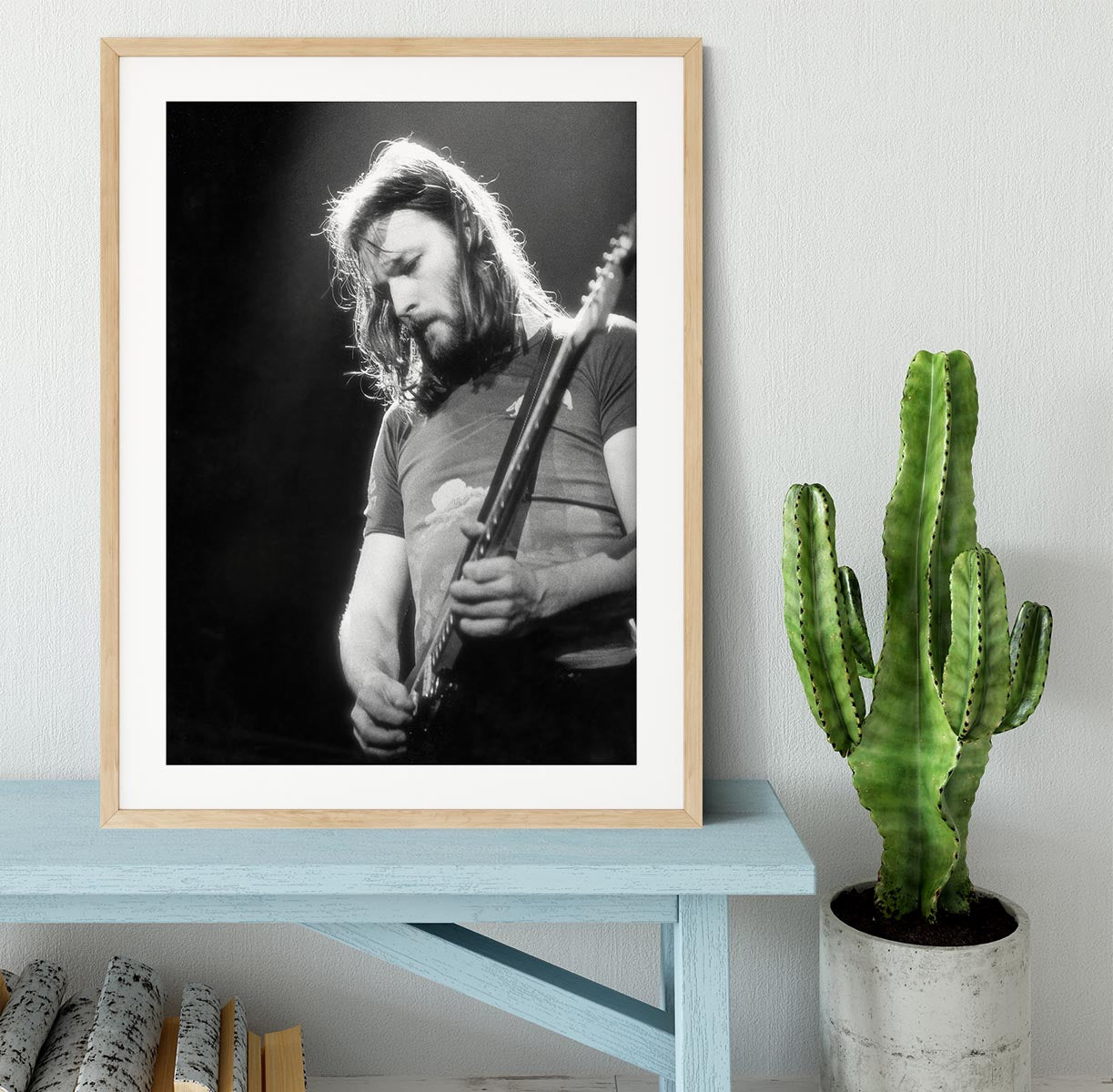 Guitarist David Gilmour Framed Print - Canvas Art Rocks - 3