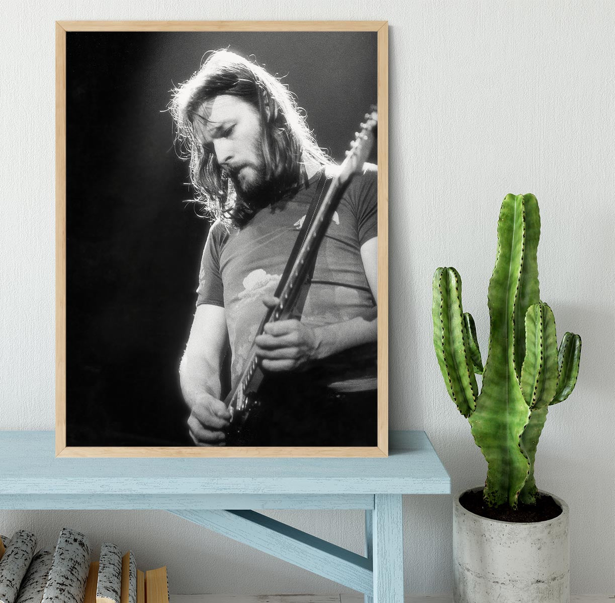 Guitarist David Gilmour Framed Print - Canvas Art Rocks - 4