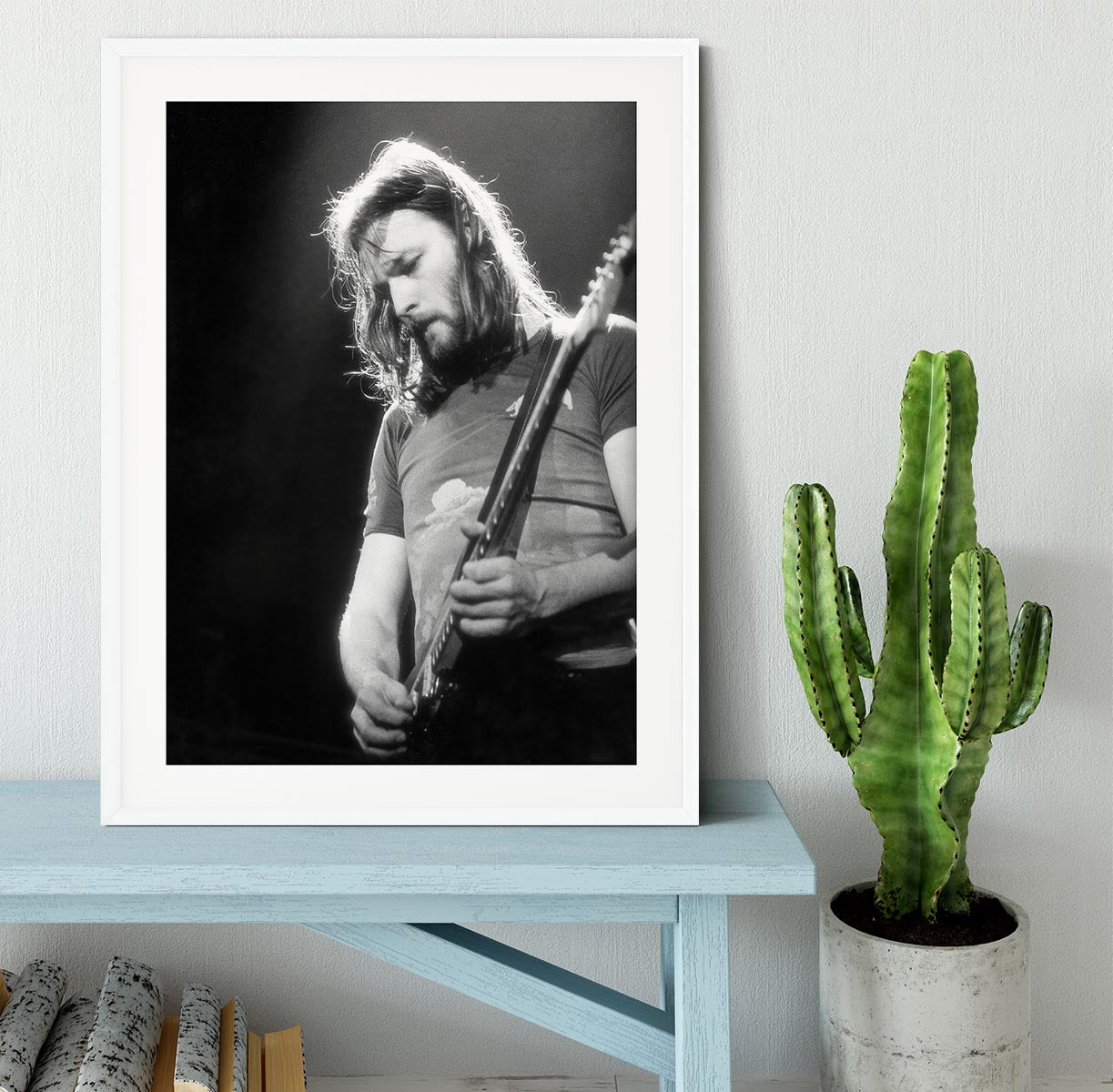 Guitarist David Gilmour Framed Print - Canvas Art Rocks - 5