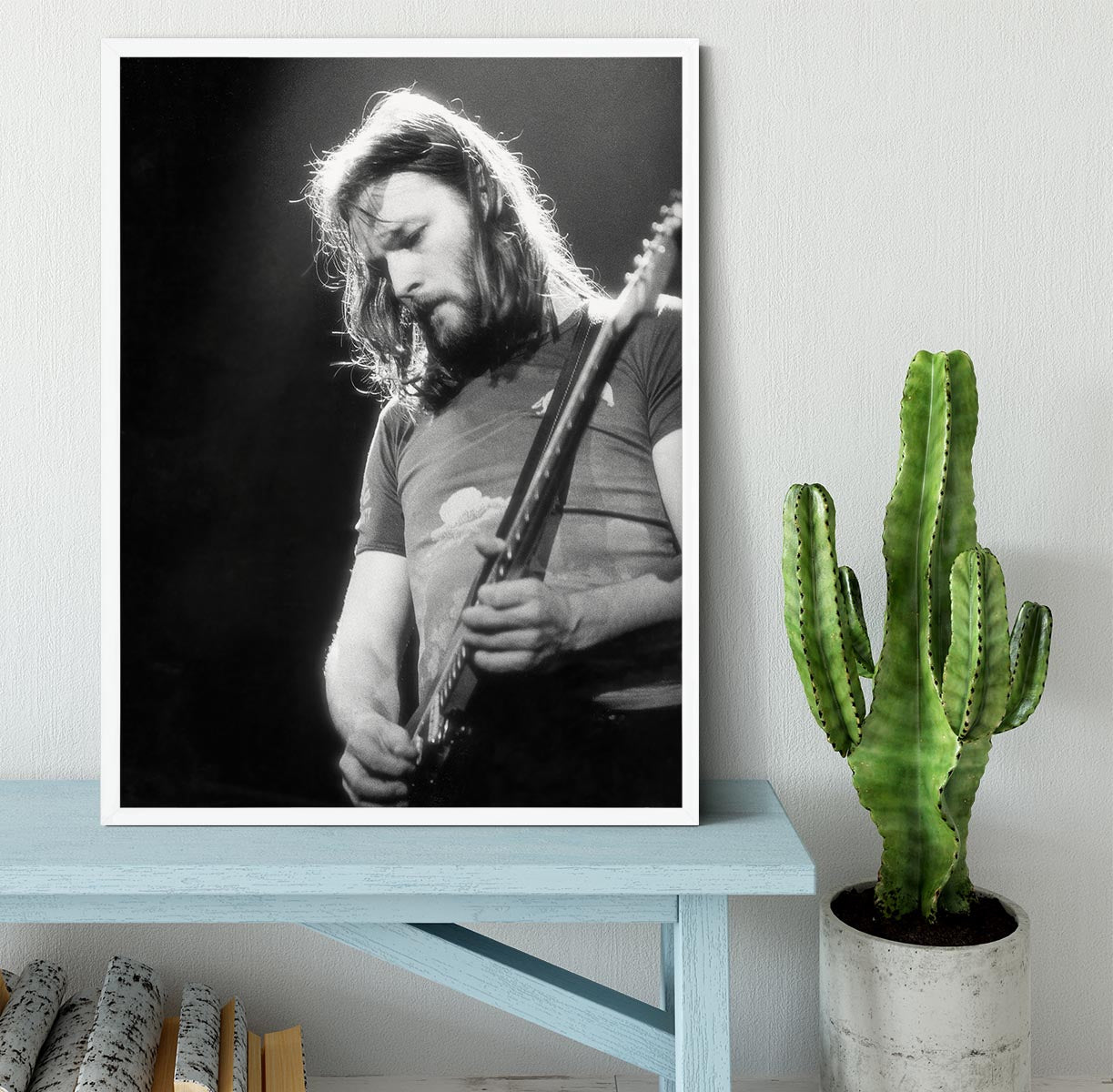 Guitarist David Gilmour Framed Print - Canvas Art Rocks -6