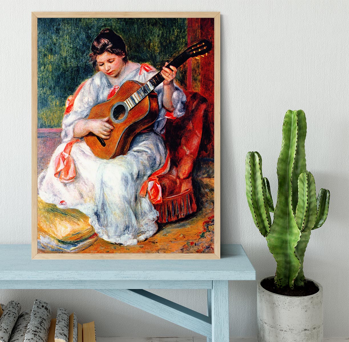 Guitarist by Renoir Framed Print - Canvas Art Rocks - 4