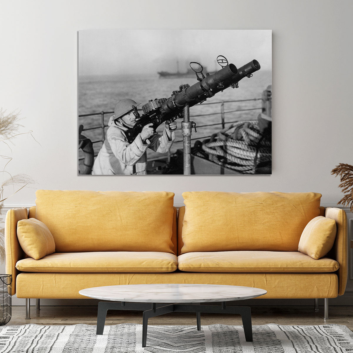 Gunner on a merchant ship Canvas Print or Poster - Canvas Art Rocks - 4
