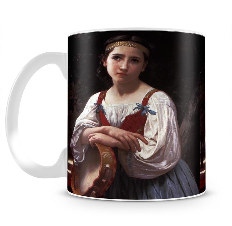 Gypsy Girl with a Basque Drum By Bouguereau Mug - Canvas Art Rocks - 2