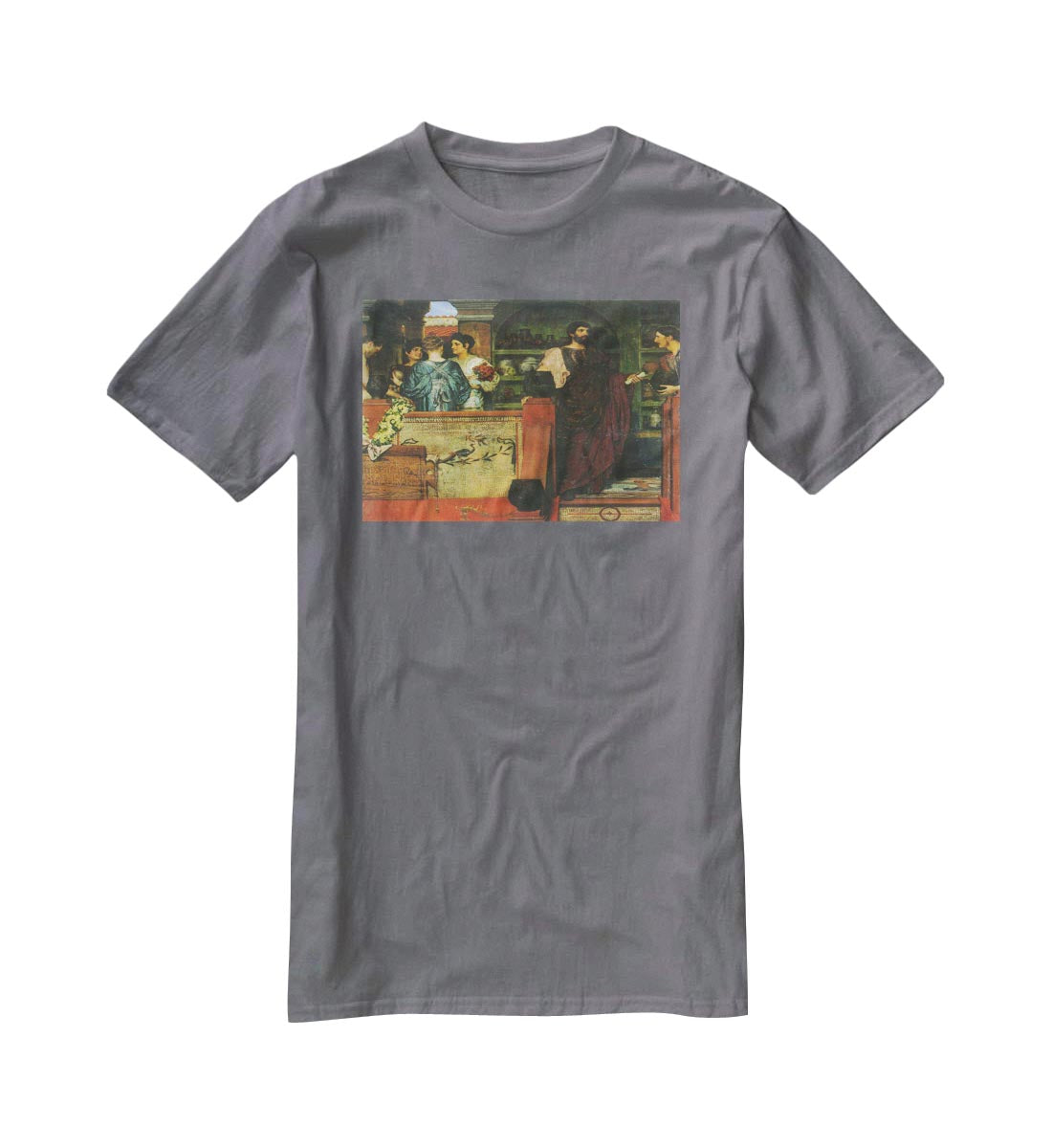 Hadrian visiting a Roman British pottery by Alma Tadema T-Shirt - Canvas Art Rocks - 3