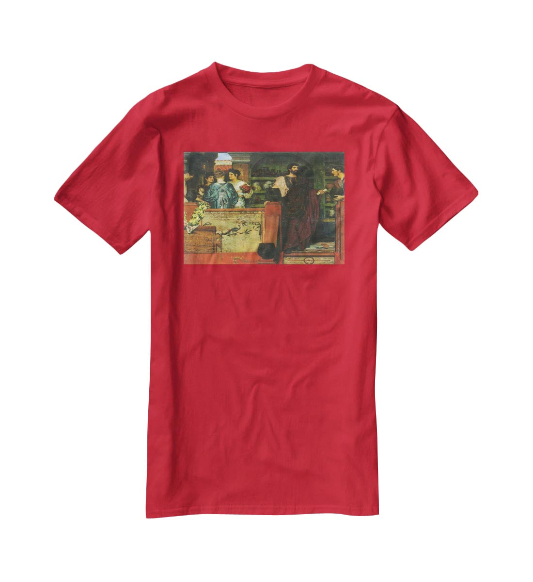 Hadrian visiting a Roman British pottery by Alma Tadema T-Shirt - Canvas Art Rocks - 4