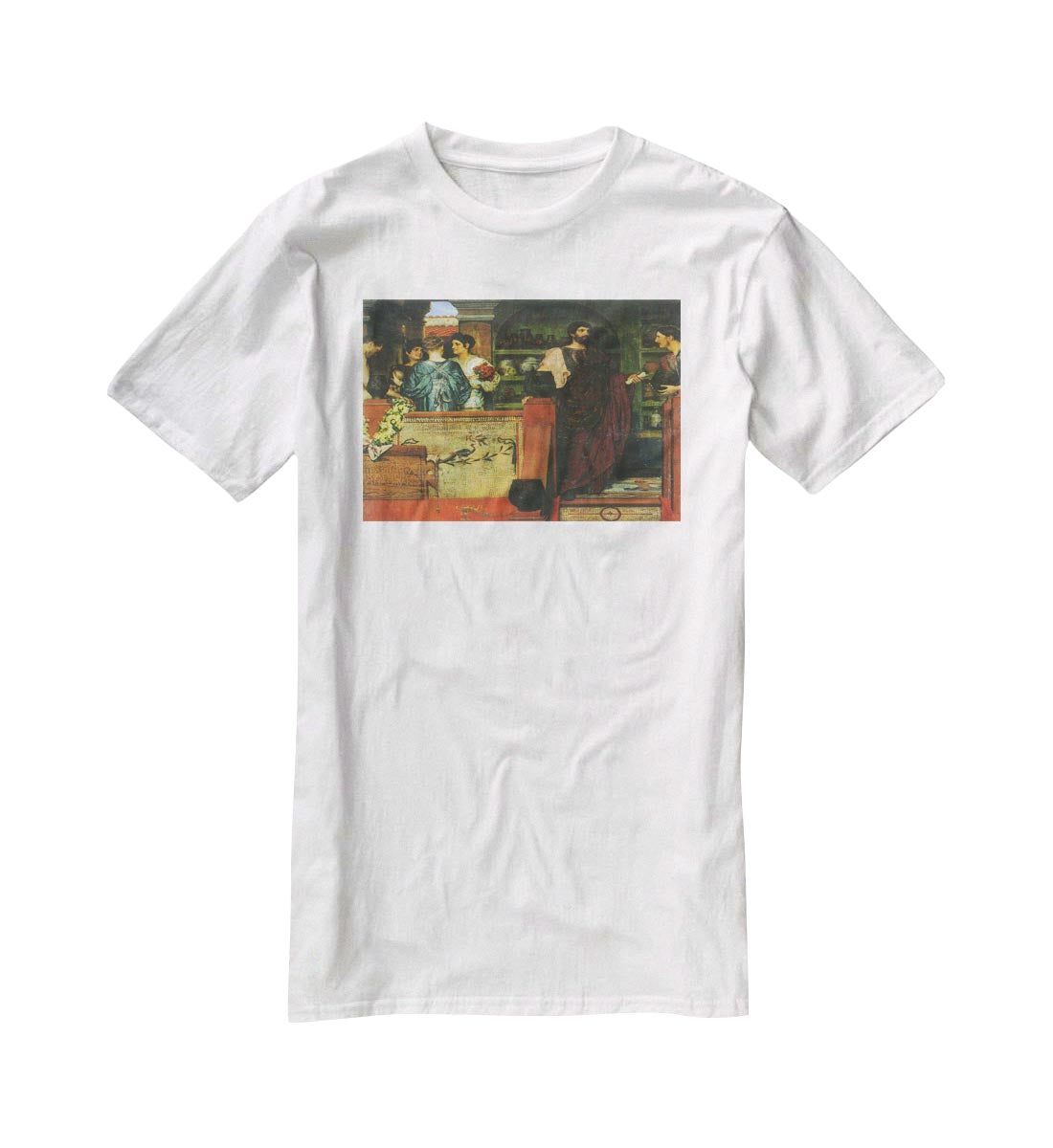 Hadrian visiting a Roman British pottery by Alma Tadema T-Shirt - Canvas Art Rocks - 5