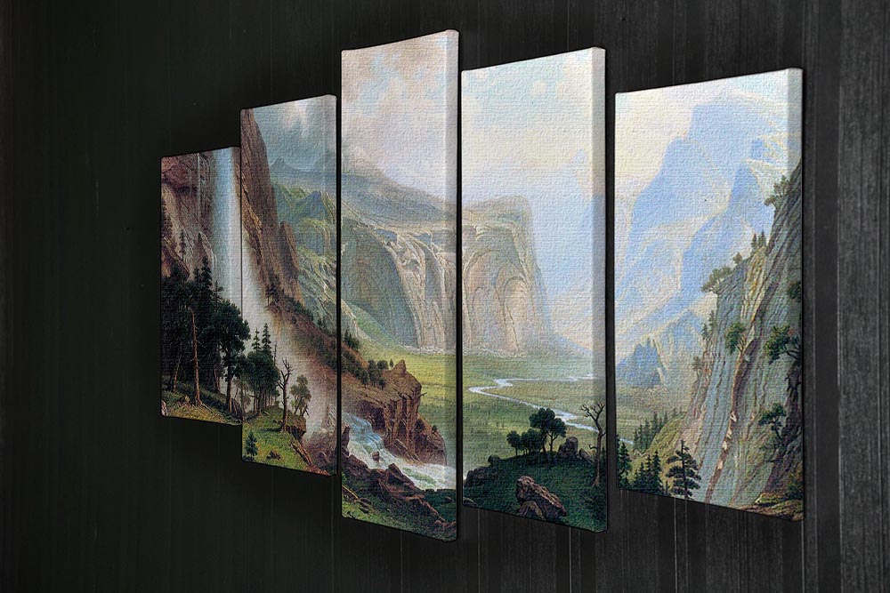 Half Dome in Yosemite by Bierstadt 5 Split Panel Canvas - Canvas Art Rocks - 2