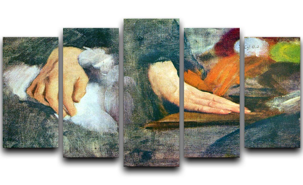 Hand Study by Degas 5 Split Panel Canvas - Canvas Art Rocks - 1