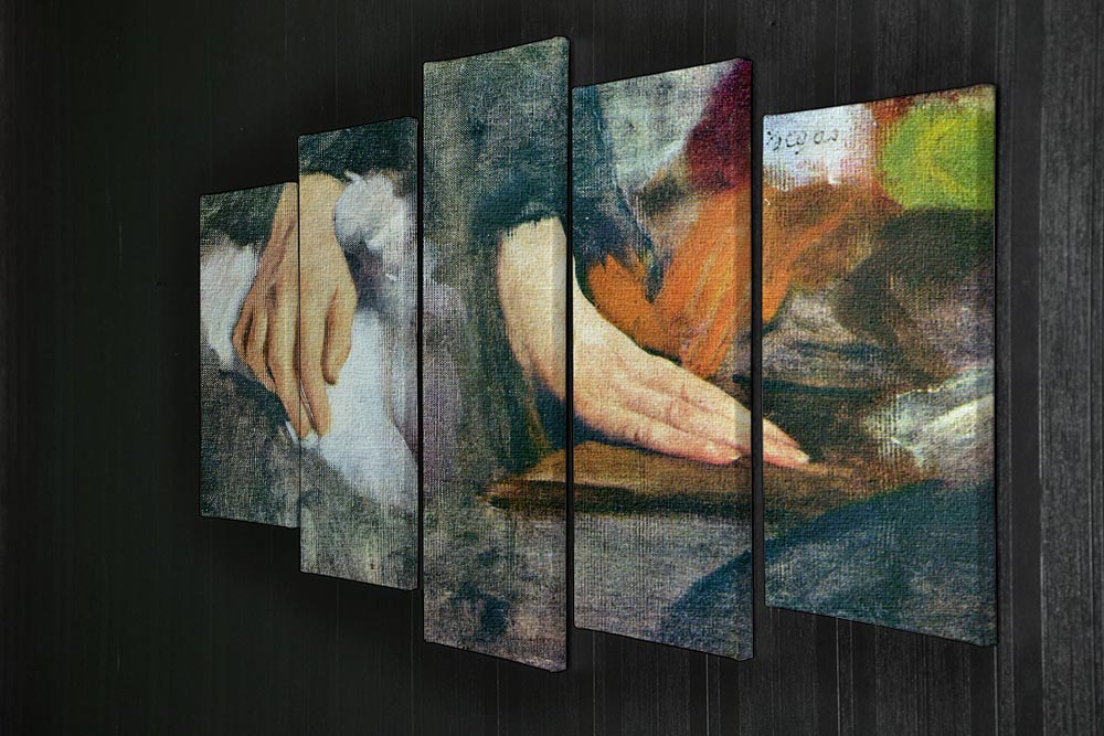 Hand Study by Degas 5 Split Panel Canvas - Canvas Art Rocks - 2