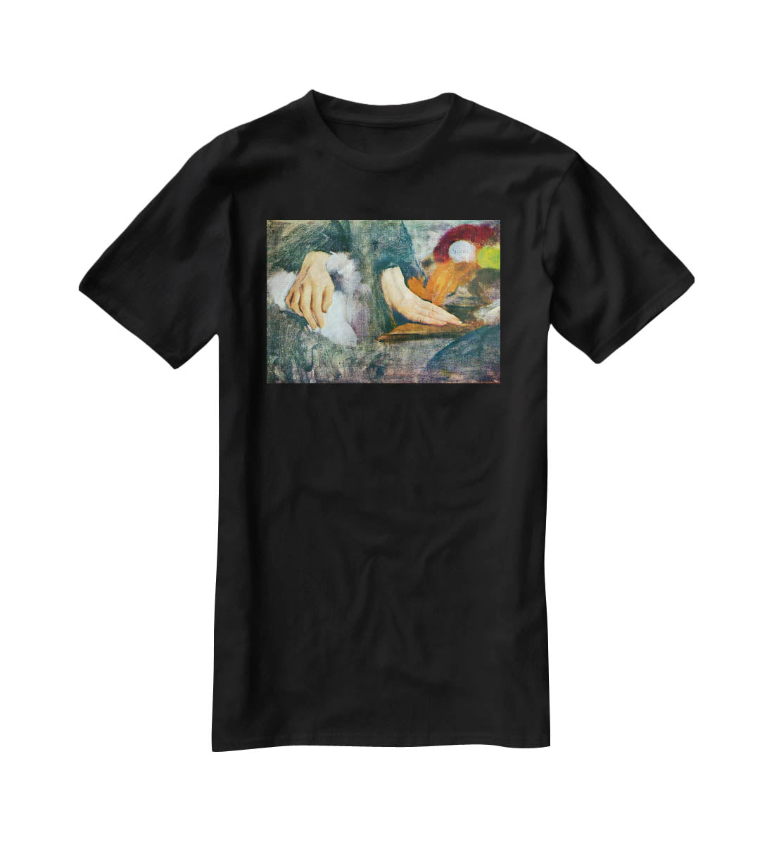 Hand Study by Degas T-Shirt - Canvas Art Rocks - 1