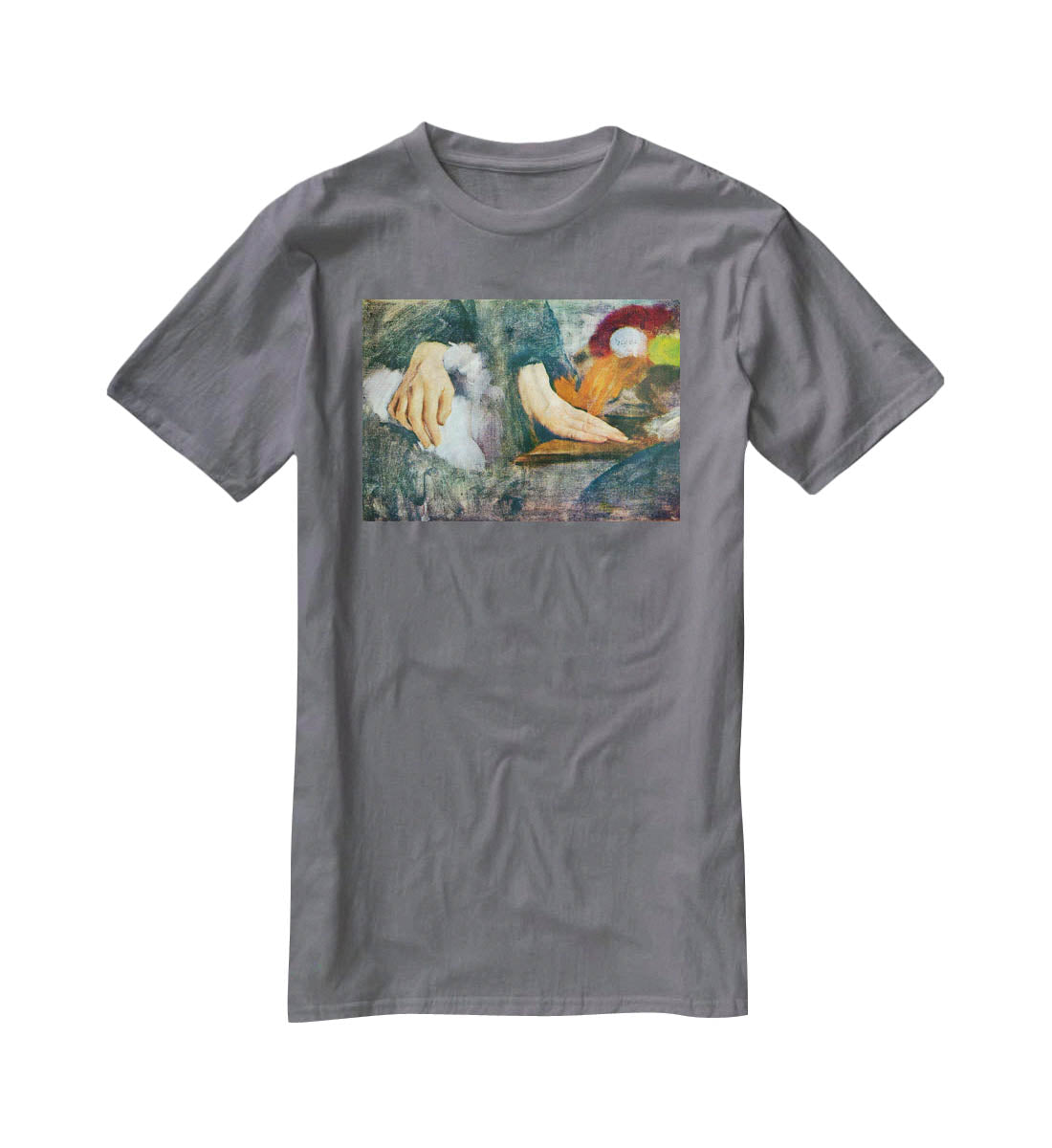 Hand Study by Degas T-Shirt - Canvas Art Rocks - 3