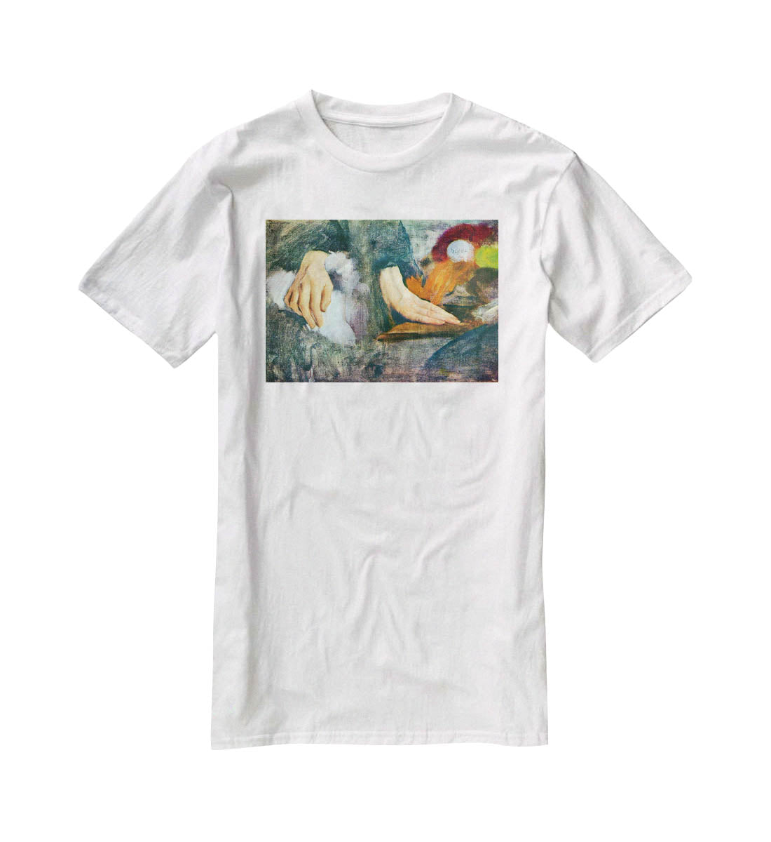 Hand Study by Degas T-Shirt - Canvas Art Rocks - 5