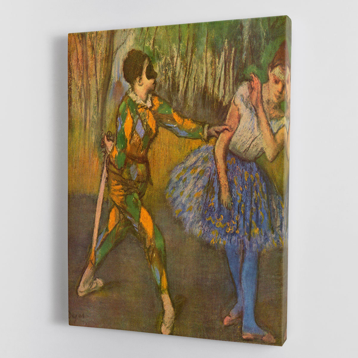 Harlequin and Columbine by Degas Canvas Print or Poster - Canvas Art Rocks - 1