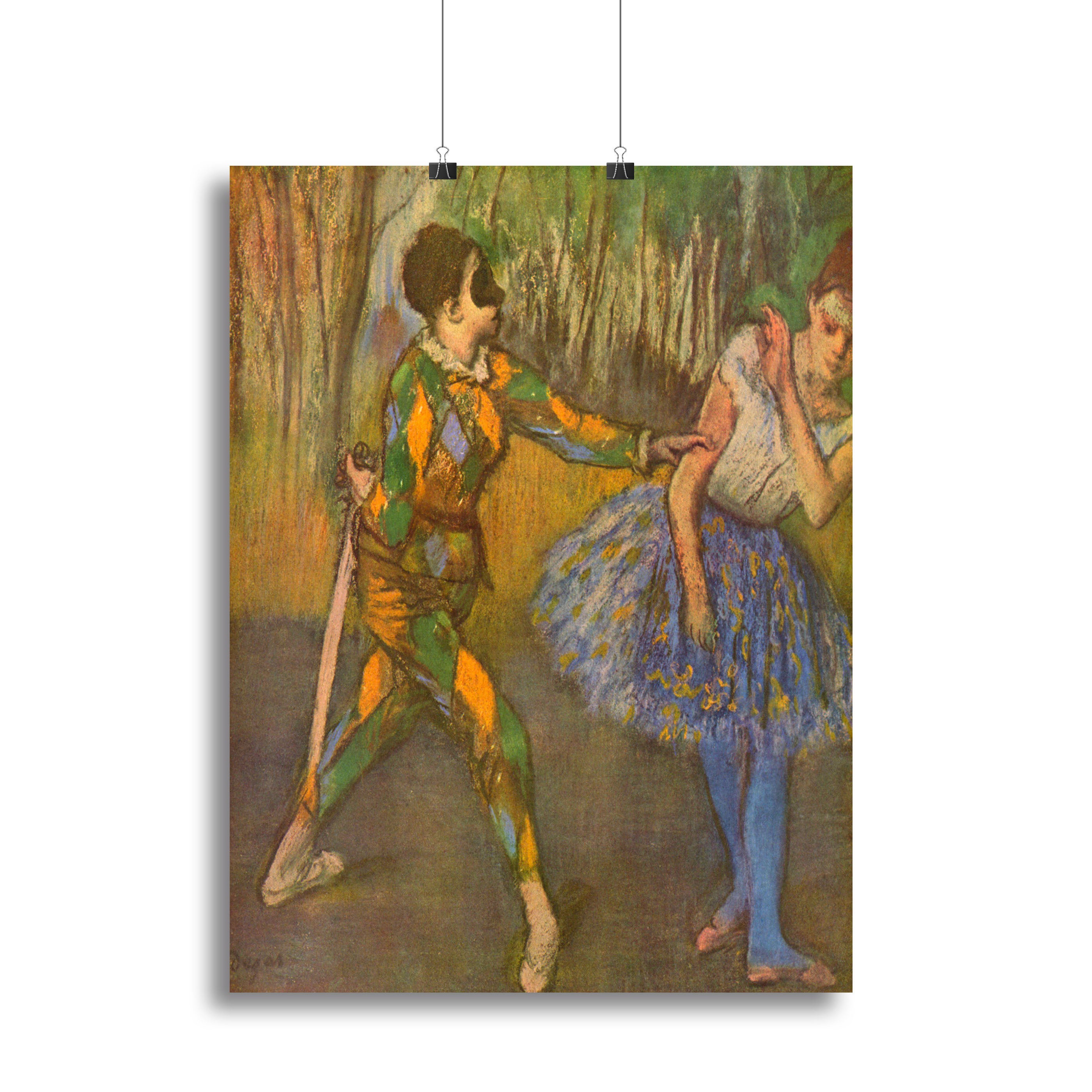 Harlequin and Columbine by Degas Canvas Print or Poster - Canvas Art Rocks - 2