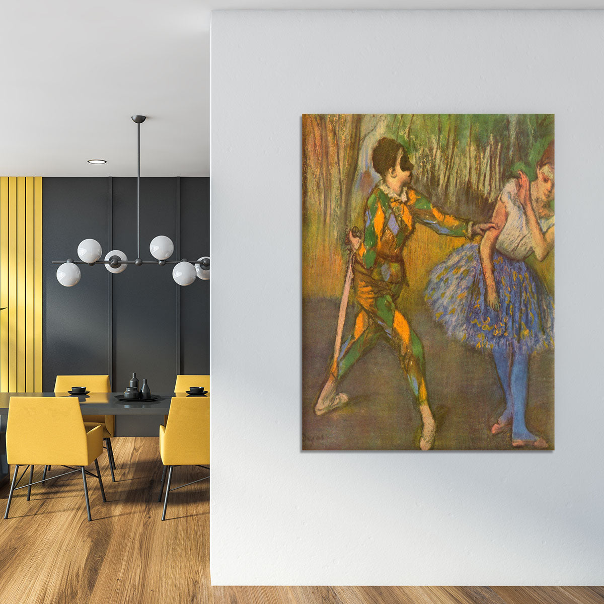 Harlequin and Columbine by Degas Canvas Print or Poster - Canvas Art Rocks - 4
