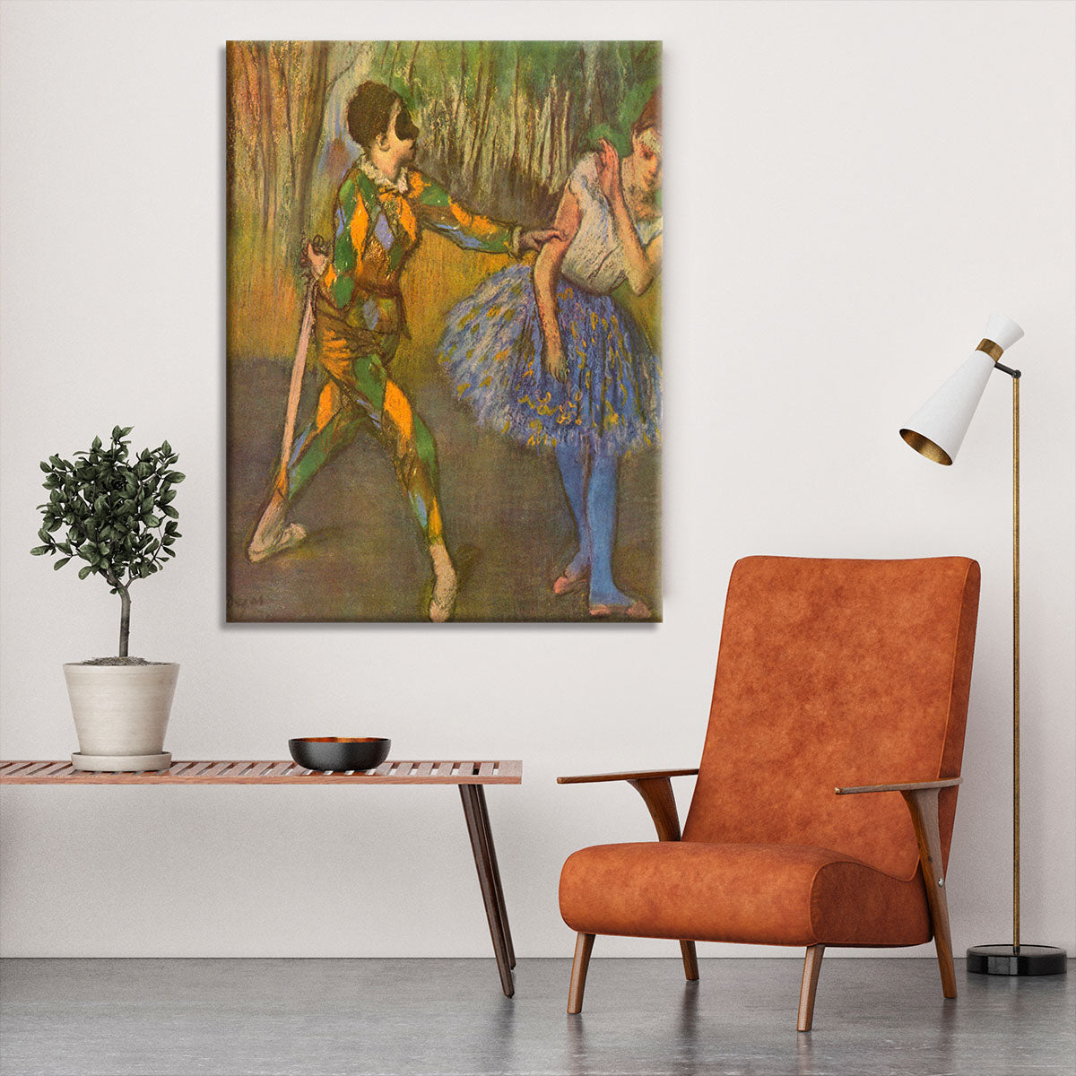 Harlequin and Columbine by Degas Canvas Print or Poster - Canvas Art Rocks - 6