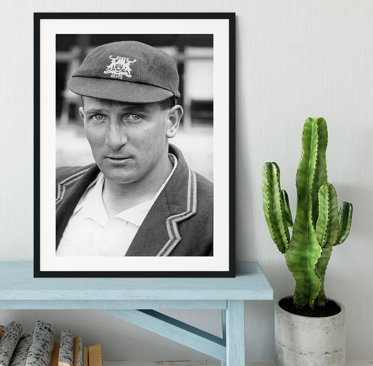 Harold Larwood, cricketer Framed Print - Canvas Art Rocks - 1