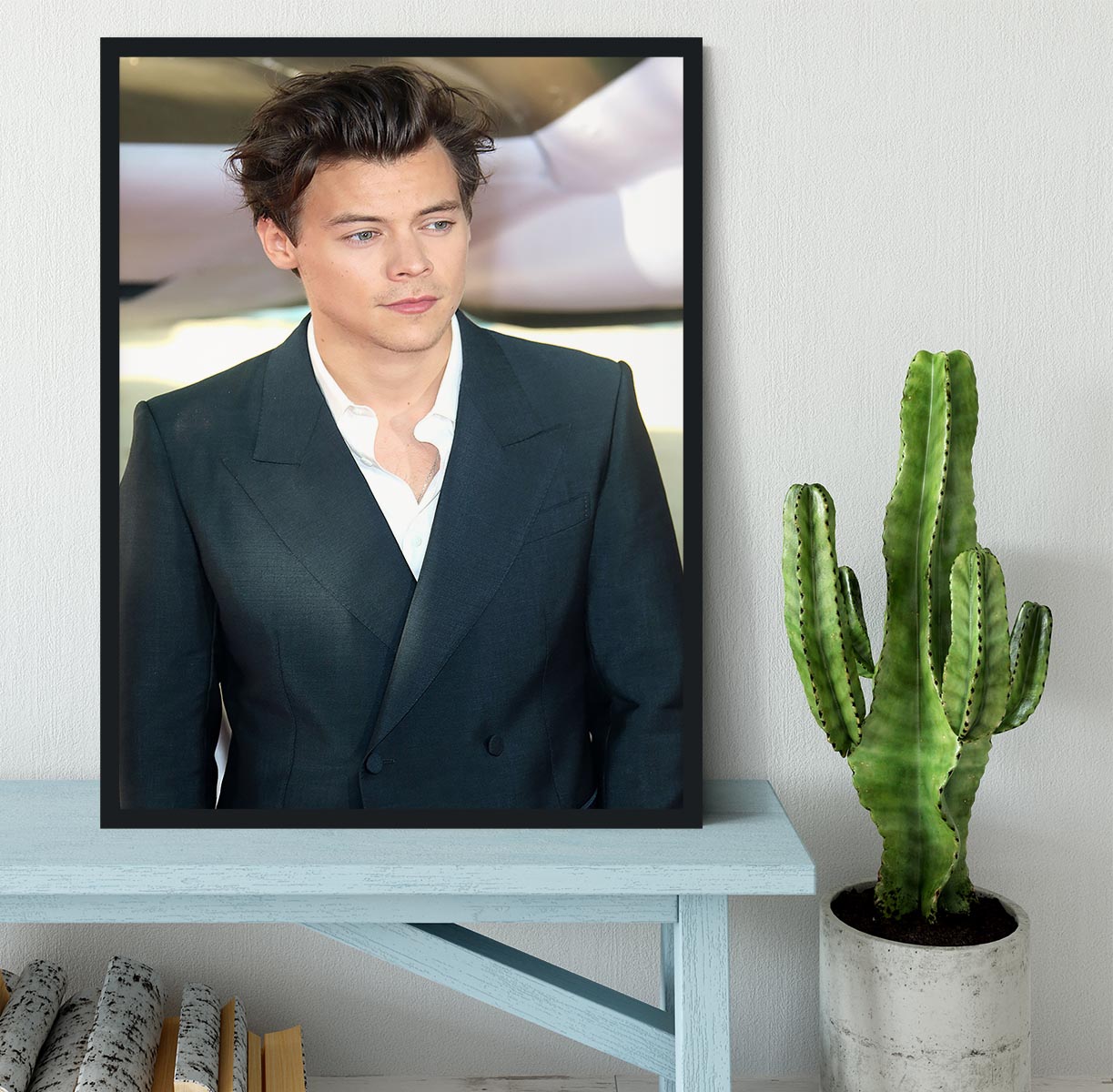 Harry Styles from One Direction Framed Print - Canvas Art Rocks - 2