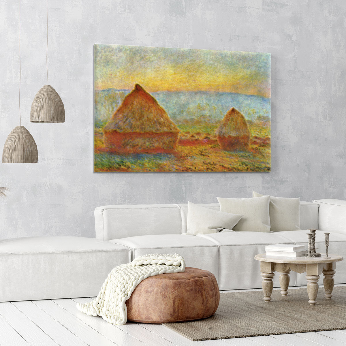 Haystack 1 by Monet Canvas Print or Poster - Canvas Art Rocks - 6