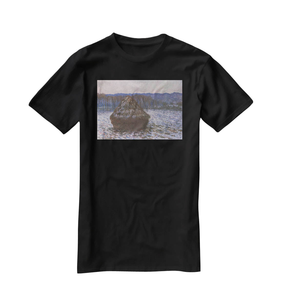 Haystacks 2 by Monet T-Shirt - Canvas Art Rocks - 1