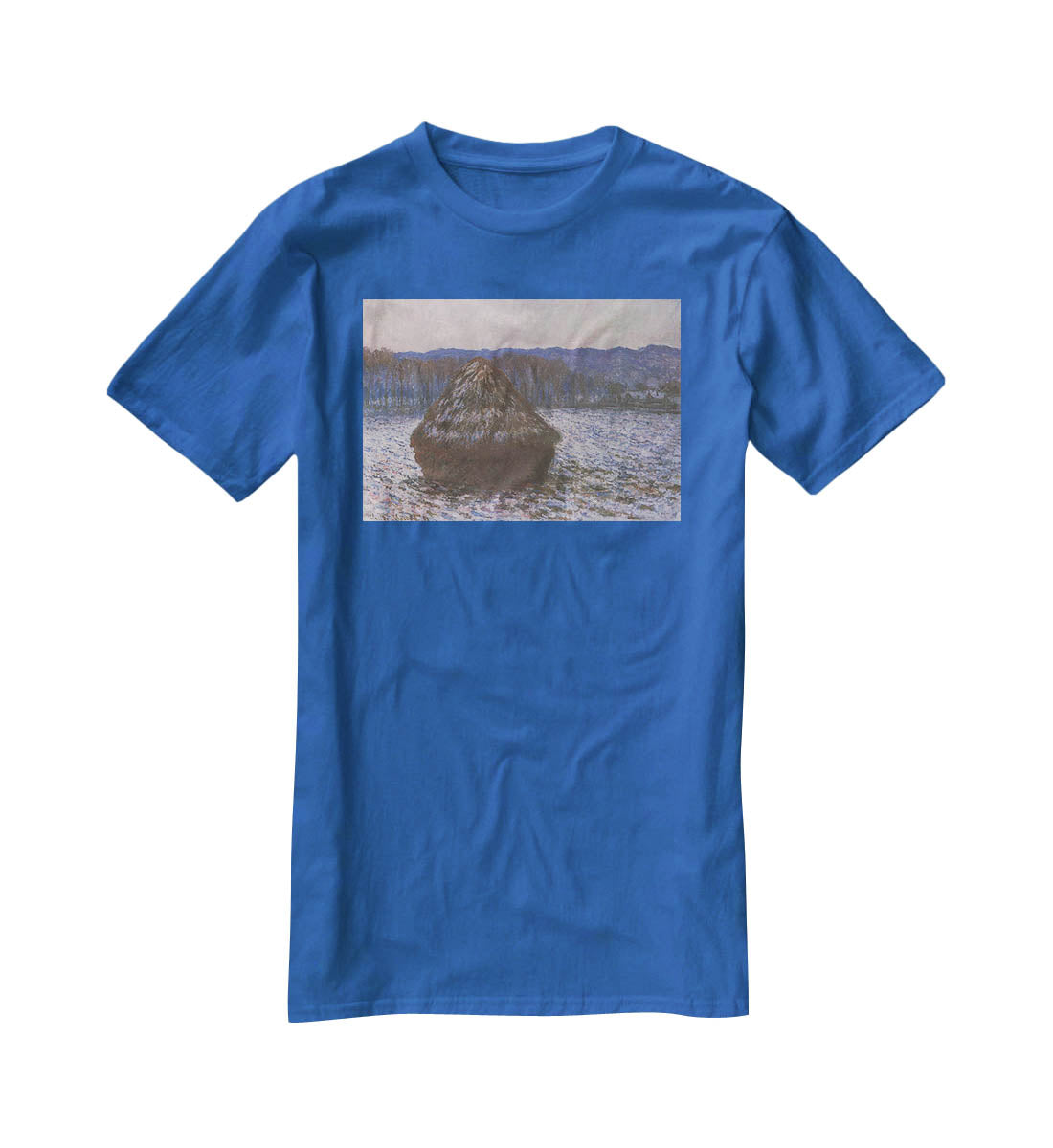 Haystacks 2 by Monet T-Shirt - Canvas Art Rocks - 2