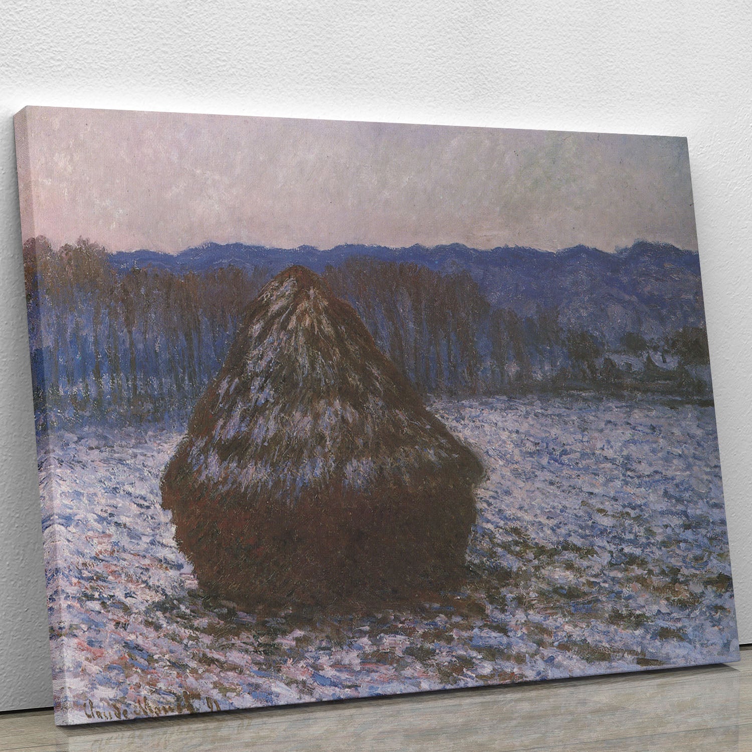 Haystacks 2 by Monet Canvas Print or Poster - Canvas Art Rocks - 1