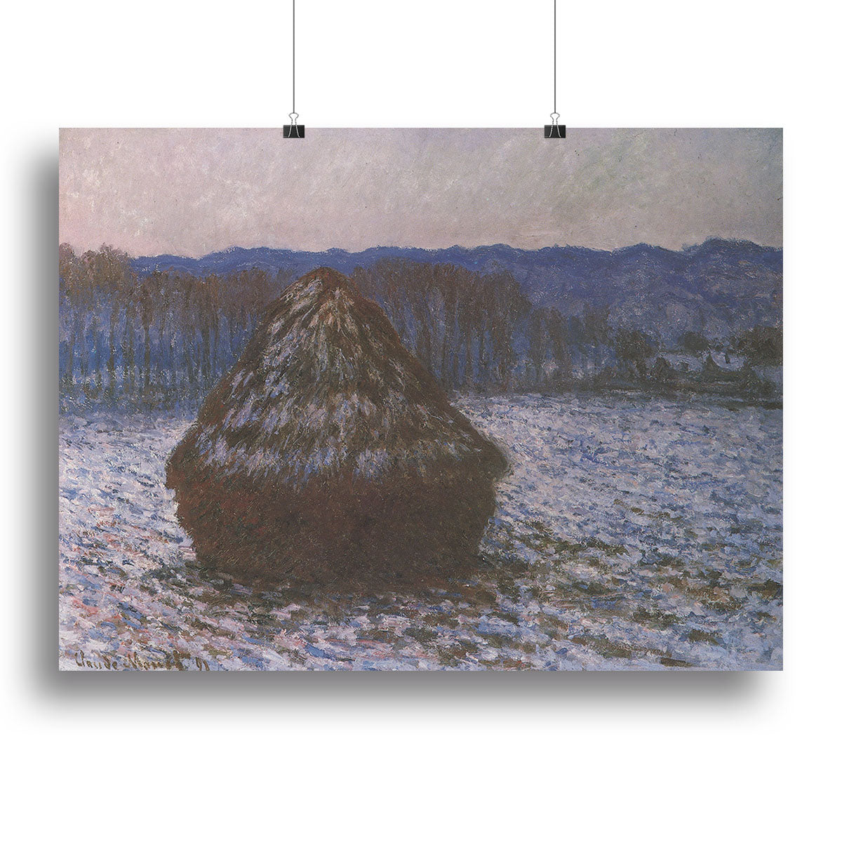 Haystacks 2 by Monet Canvas Print or Poster - Canvas Art Rocks - 2