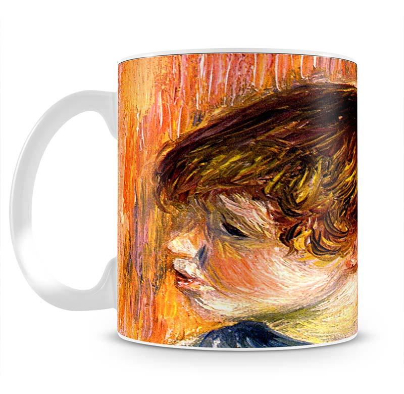 Head of a young girl by Renoir Mug - Canvas Art Rocks - 2