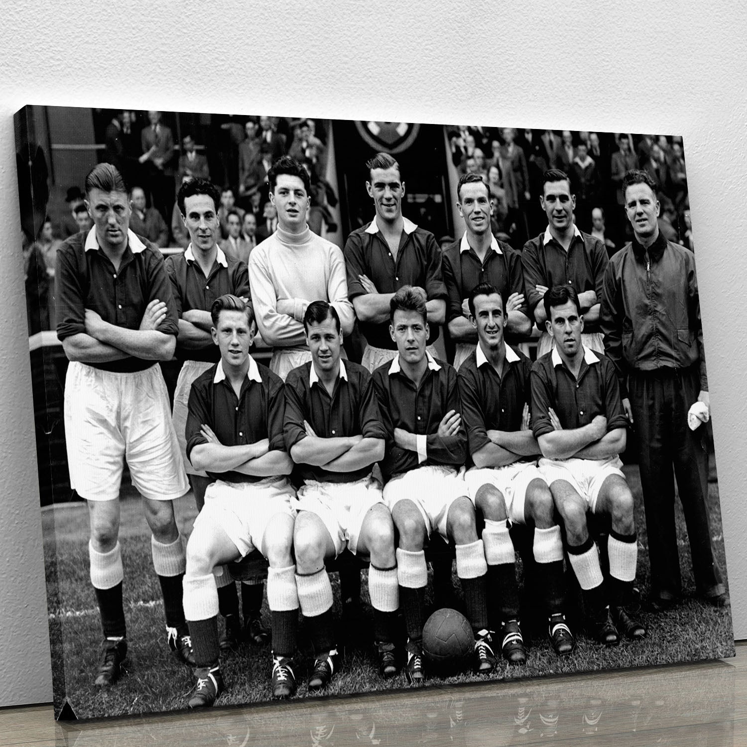 Hearts Football Club Team Photo 1954 Canvas Print or Poster - Canvas Art Rocks - 1