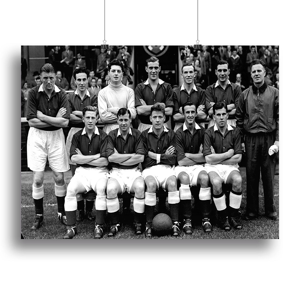 Hearts Football Club Team Photo 1954 Canvas Print or Poster - Canvas Art Rocks - 2