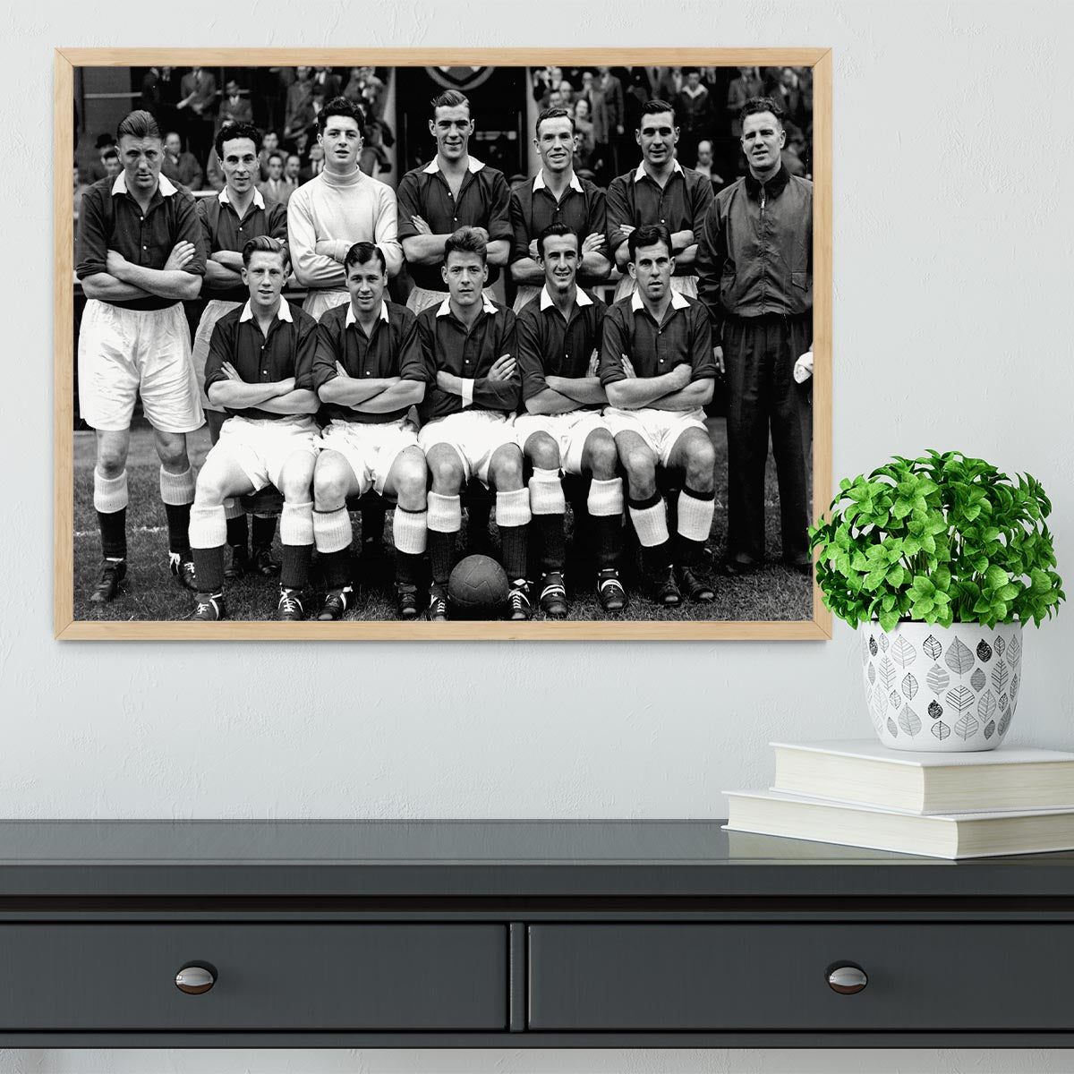 Hearts Football Club Team Photo 1954 Framed Print - Canvas Art Rocks - 4