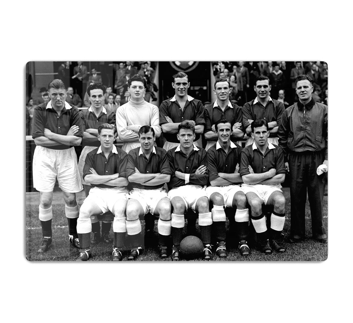 Hearts Football Club Team Photo 1954 Acrylic Block - Canvas Art Rocks - 1