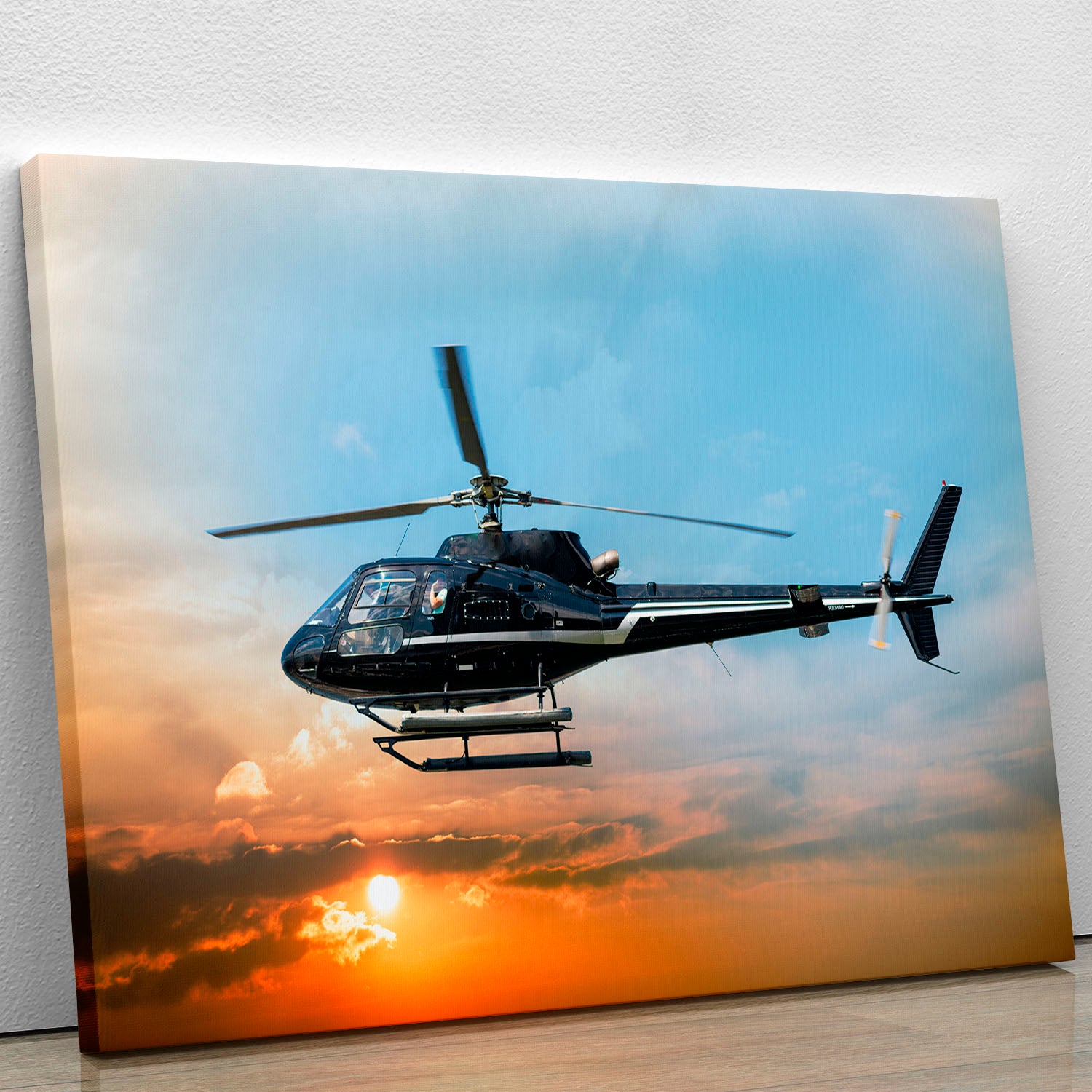 Helicopter for sightseeing Canvas Print or Poster - Canvas Art Rocks - 1