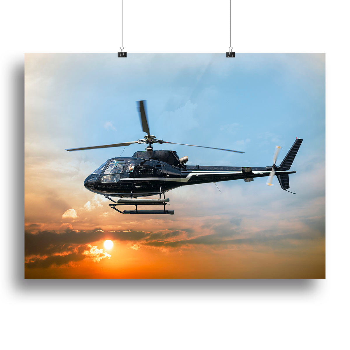 Helicopter for sightseeing Canvas Print or Poster - Canvas Art Rocks - 2