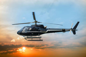 Helicopter for sightseeing Wall Mural Wallpaper - Canvas Art Rocks - 1