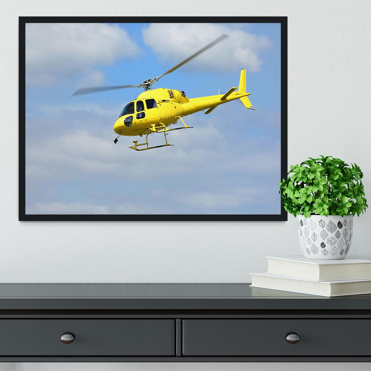Helicopter rescue Framed Print - Canvas Art Rocks - 2