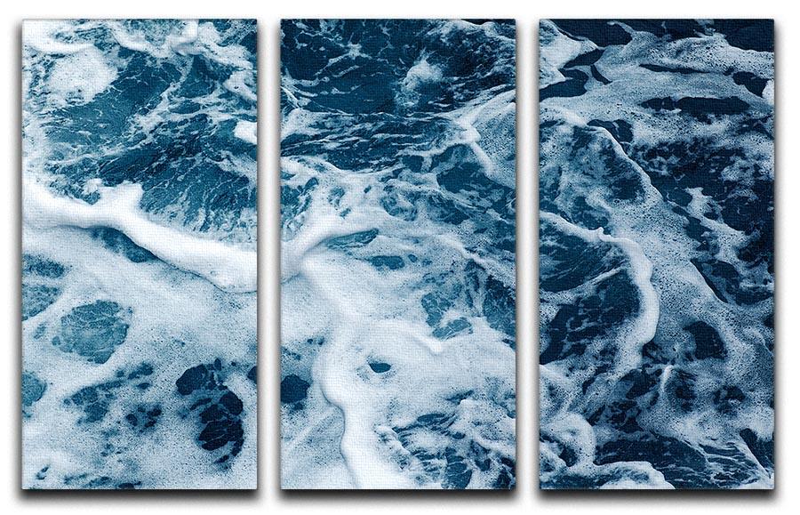 High Angle View Of Rippled Water 3 Split Panel Canvas Print - Canvas Art Rocks - 1