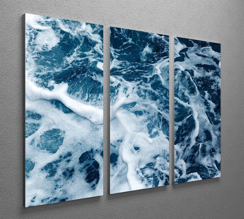 High Angle View Of Rippled Water 3 Split Panel Canvas Print - Canvas Art Rocks - 2