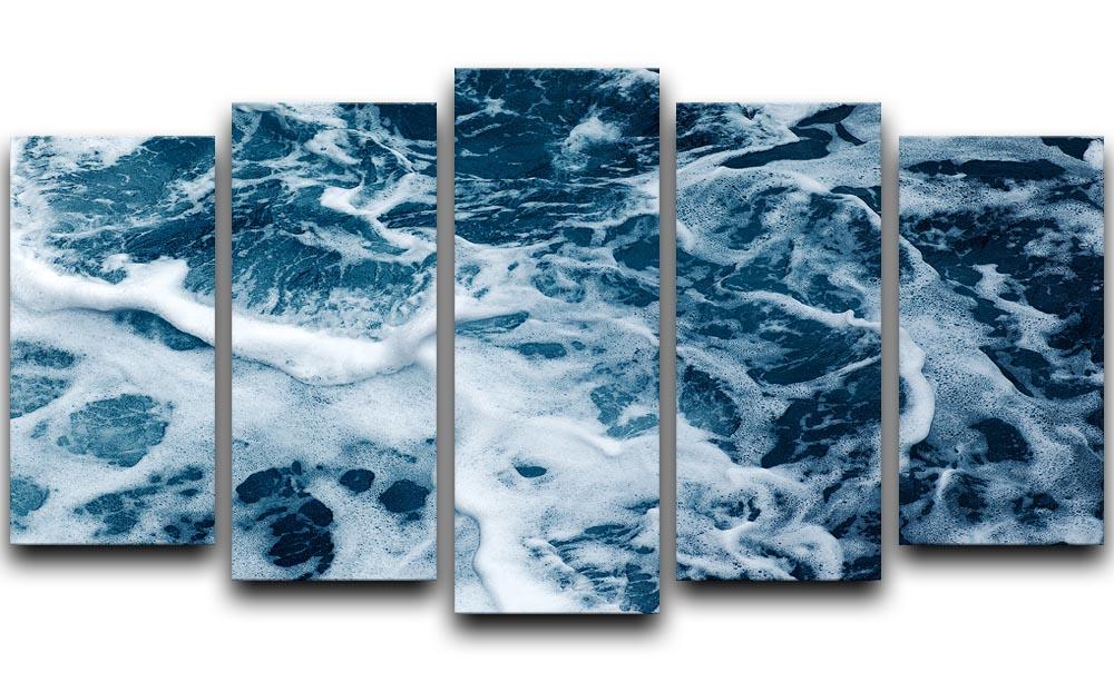 High Angle View Of Rippled Water 5 Split Panel Canvas  - Canvas Art Rocks - 1