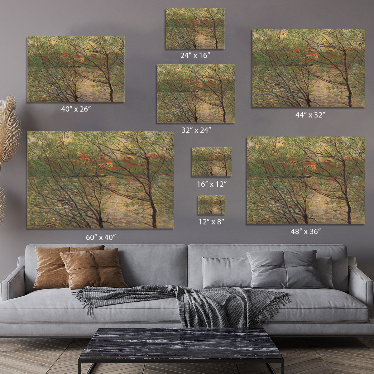 His bank the Ile de la Grande Jatte by Monet Canvas Print or Poster - Canvas Art Rocks - 7