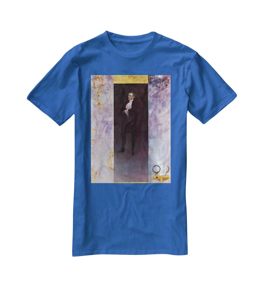 Hofburg actor Josef Lewinsky as Carlos by Klimt T-Shirt - Canvas Art Rocks - 2