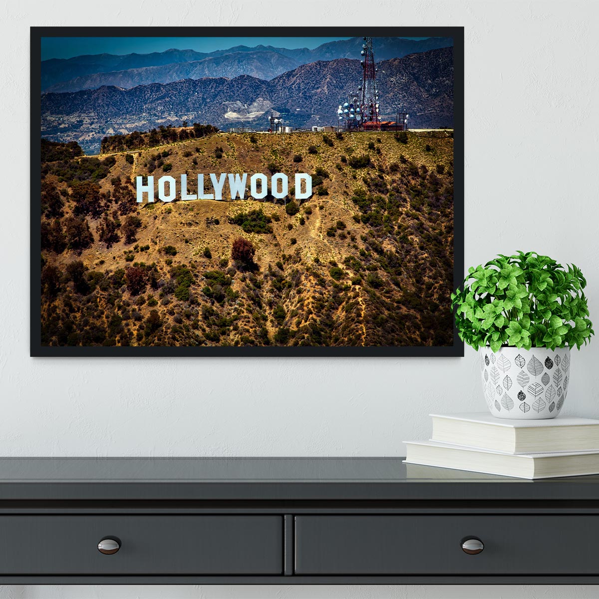 Hollywood Sign Framed Print - Canvas Art Rocks - 2