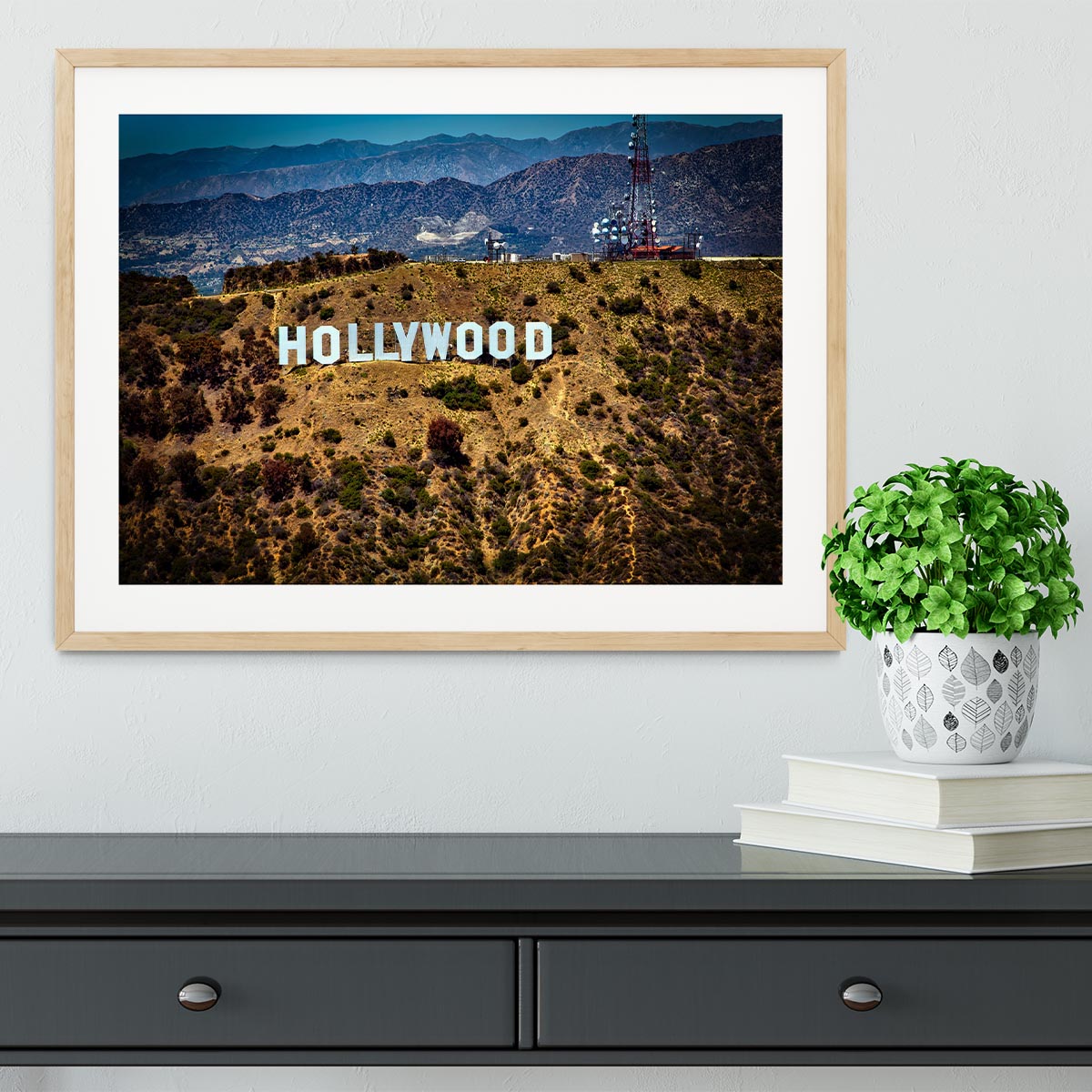 Hollywood Sign Framed Print - Canvas Art Rocks - 3