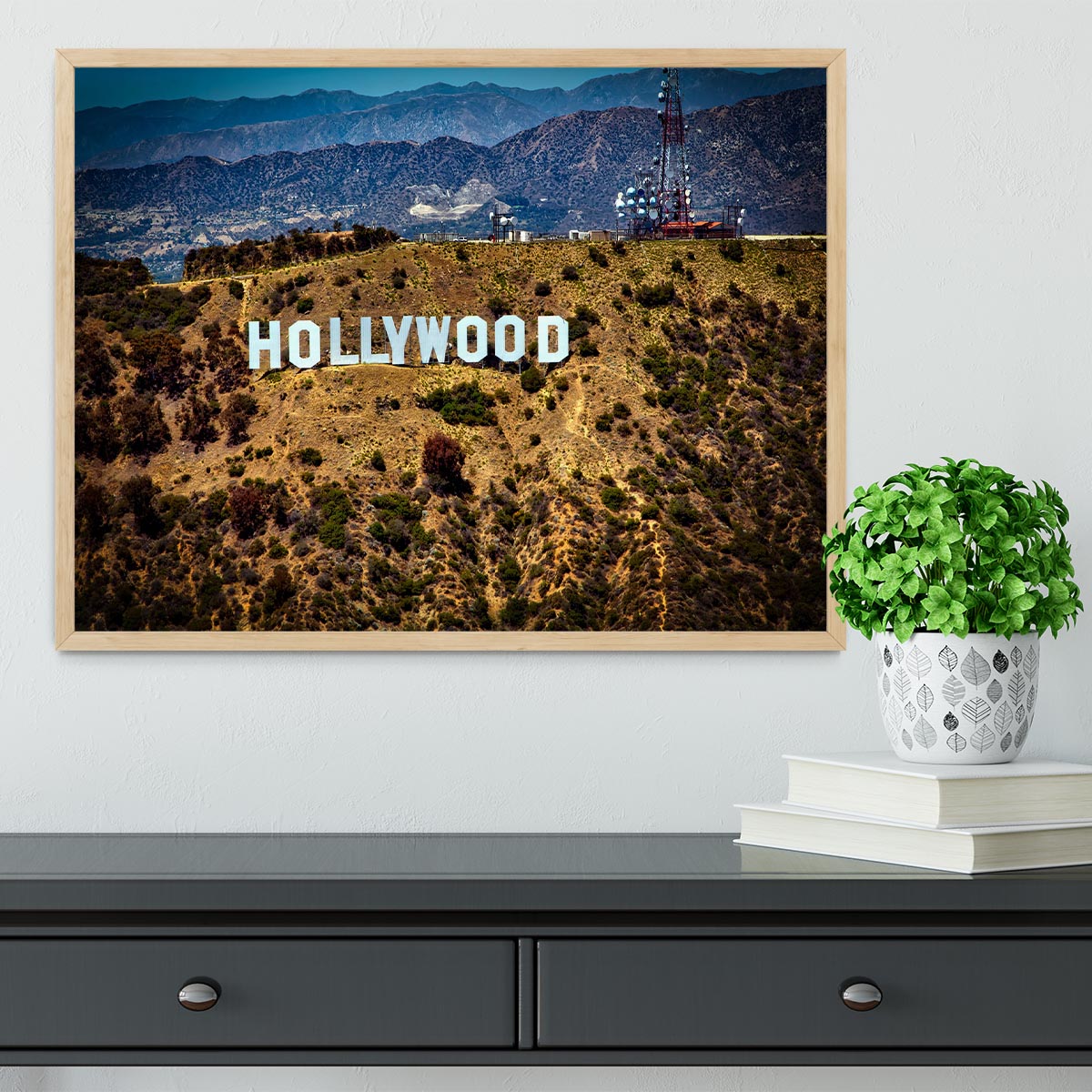 Hollywood Sign Framed Print - Canvas Art Rocks - 4