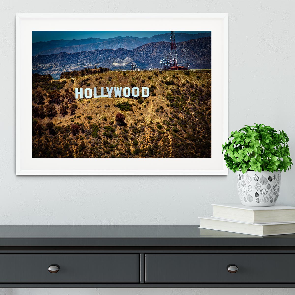 Hollywood Sign Framed Print - Canvas Art Rocks - 5