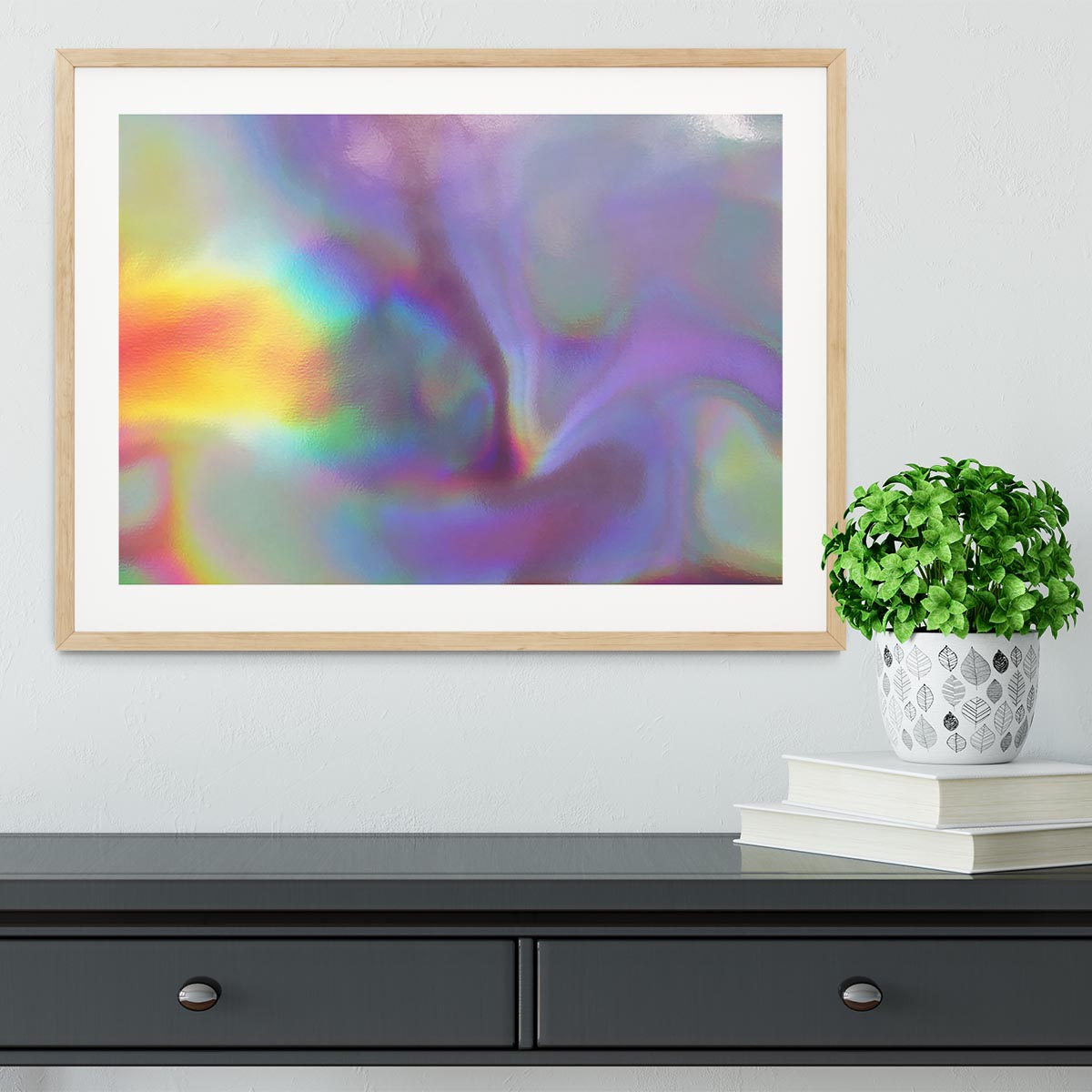 Holographic texture 2 Framed Print - Canvas Art Rocks - 3